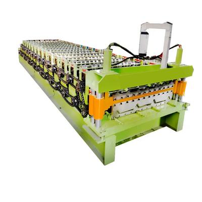 Dachpaneel-Doppelschicht-Rollformmaschine 0,3 - 0,8 mm 18 Stationen
