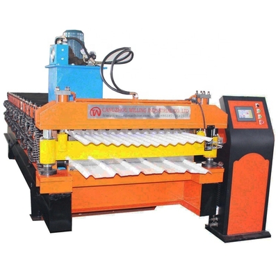 Anpassbare 380-V-Dachprofilierungsmaschine mit 13/14 Rollenstationen