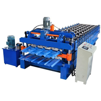 0,3–0,8 mm geräuscharme Dachplatten-Rollformmaschine mit 13/14 Stationen