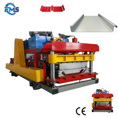 Portable Snap Lock Standing Seam Roll Forming Machine für eine Dicke von 0,3-0,8 mm