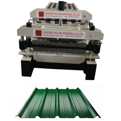 1250 mm Breite Doppelschicht Ibr Dachfliesen Rollformmaschine für den Bau