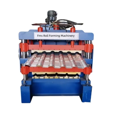 3 in 1 Metall-Stahl-Ibr-Dachplatten Rollformmaschine mit drei Profilen individuell