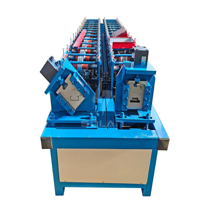 5.5KW Hochgeschwindigkeits-Leichtgabelstahlkanal Trockenwand Metall-Stud und Spur C Purlin Roll Forming Machine