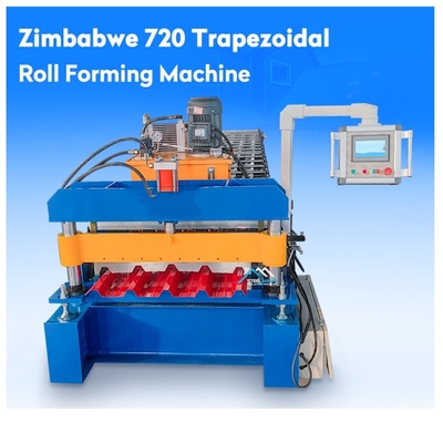 Anpassbare 5V-Wellenförmige Trapezdachfliesen Stahlmachmaschine Doppelschichtdach Eisenblechmetallherstellung Kaltrollenformmaschine