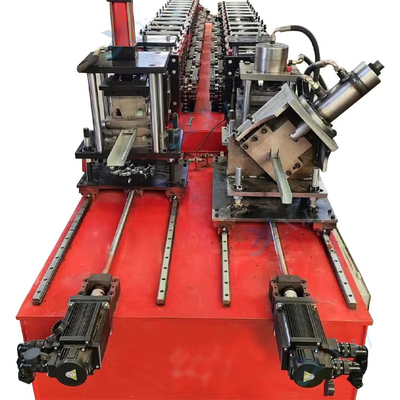PLC-Steuerungssystem Stahlverarbeitungsteile Galvanisiertes U-Bügelstahl U-Kanal-Strukturstahl C Z U-Kanalprofil Purlin Roll Forming Machine