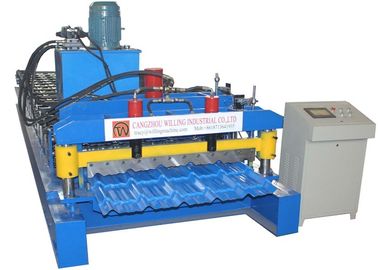 Hydraulikmotor glasig-glänzende Fliesen-Rolle, die Maschine 3-4m/minimale hohe Leistungsfähigkeit bildet
