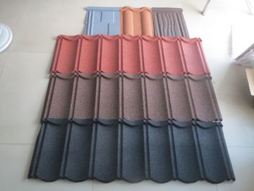Metallüberzogene 1340*420mm vorgestrichene galvanisierte Stahlsteindachplatte