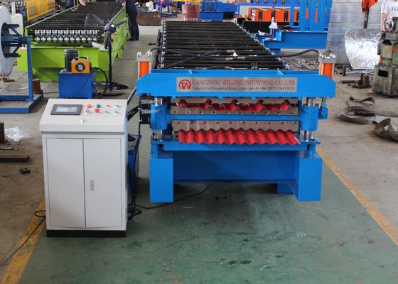 IBR und gewölbte 0.9mm Dach-Platten-Rolle, die Maschine bilden