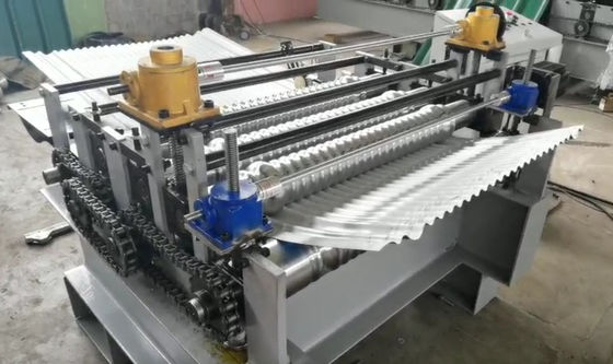 Dach-Rolle 4kw automatische Kräuselungsverbiegende 0.8mm Metall, diemaschine bildet