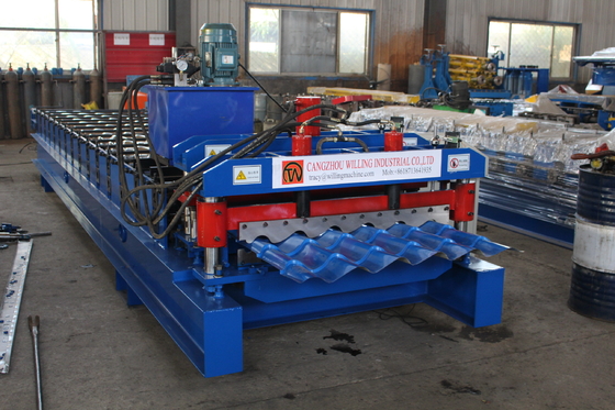 0.3mm 20m/Min Glazed Tile Roll Forming Maschine für Baumaterial