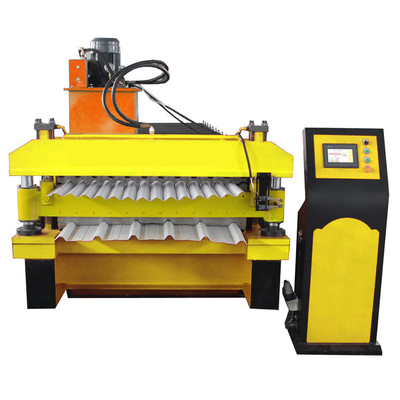 Ppgi runzelte die vollautomatische 0.3mm Metalldeckungs-Blechumformungs-Maschine