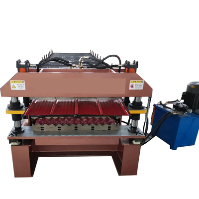 Doppelschicht-Rolle Plc 0.80mm, die Maschine 15m/Min For Ppgi Panel Roof bildet