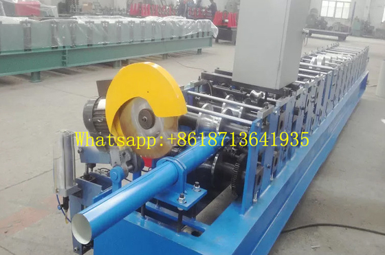 100 mm runde Rohrrinne Fallrohr Rollformmaschine Fliegensäge Schneidtyp