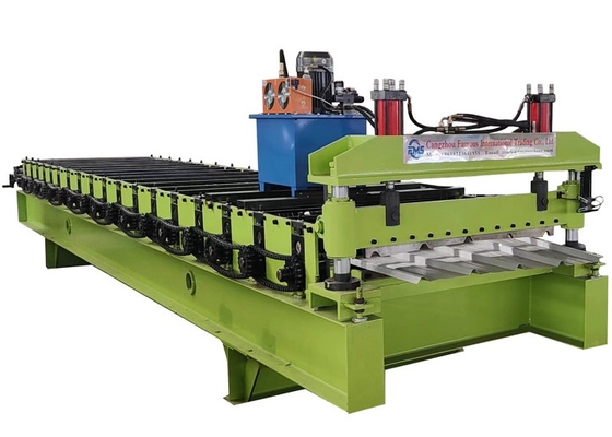 Metalldachplatte-trapezoide Rolle, die Maschine 5.5kw bildet